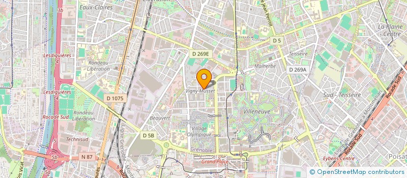 localisation de l'entreprise C.B. CONSEILS à GRENOBLE