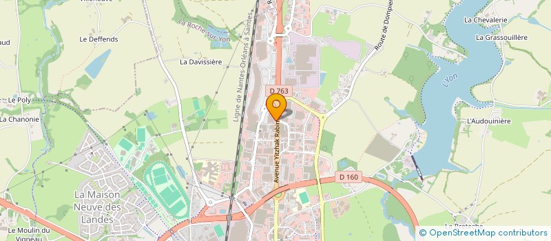 localisation de l'entreprise C.B. CUIR AMEUBLEMENT à LA ROCHE-SUR-YON