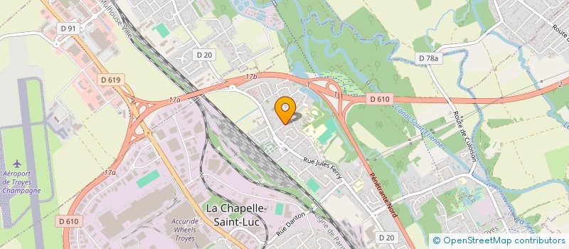 localisation de l'entreprise C B DIAM à LA CHAPELLE-SAINT-LUC