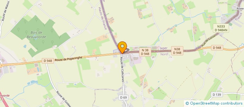 localisation de l'entreprise C.B DISTRI  GODEWAERSVELDE