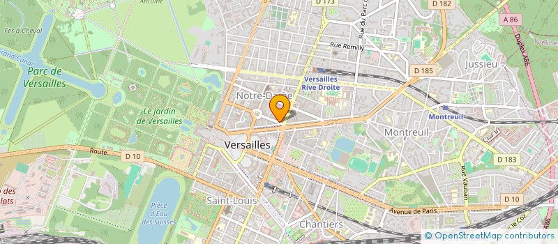 localisation de l'entreprise C B E à VERSAILLES