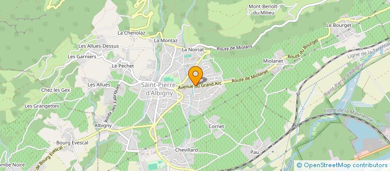 localisation de l'entreprise C.B.E  SAINT-PIERRE-D'ALBIGNY