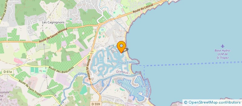localisation de l'entreprise C.B.E. à GRIMAUD