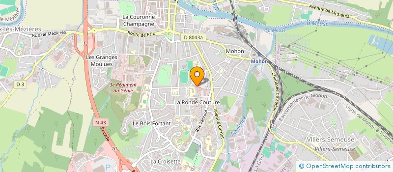 localisation de l'entreprise C.B.E ETANCH'EST  CHARLEVILLE-MEZIERES