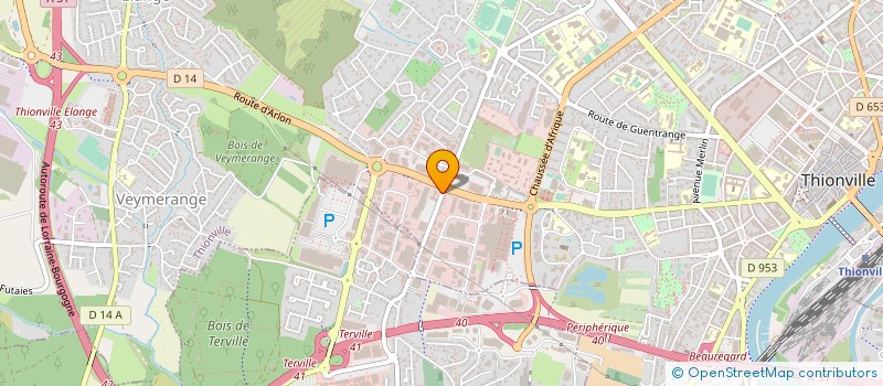 localisation de l'entreprise C.B.E.S. à THIONVILLE