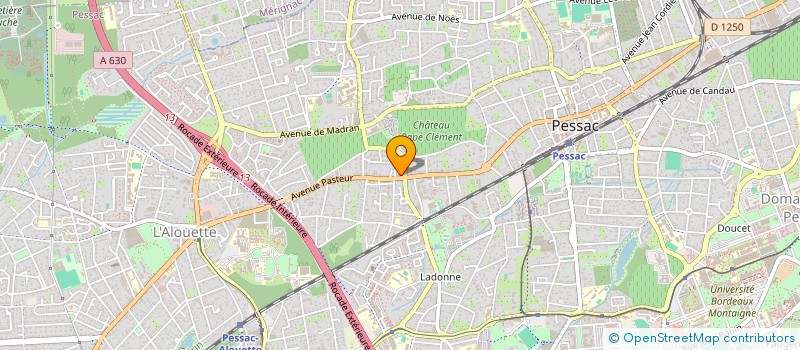 localisation de l'entreprise C.B.F.  PESSAC