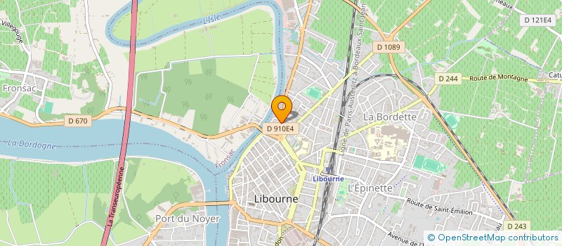 localisation de l'entreprise C B F  LIBOURNE