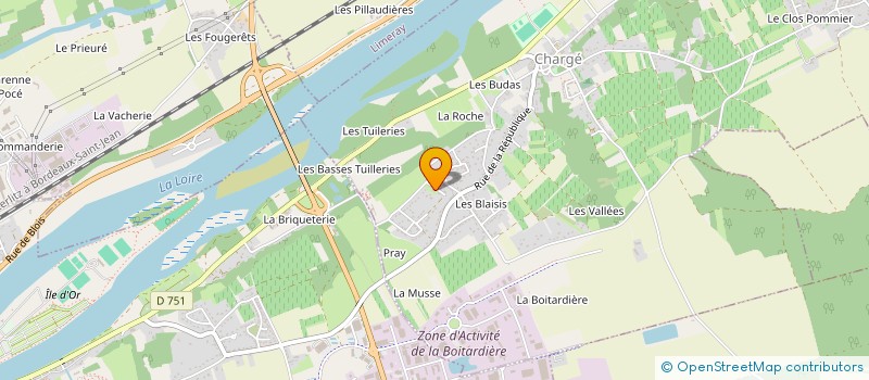 localisation de l'entreprise C.B.F.  CHARGE