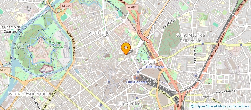 localisation de l'entreprise C.B. FINANCE  LILLE