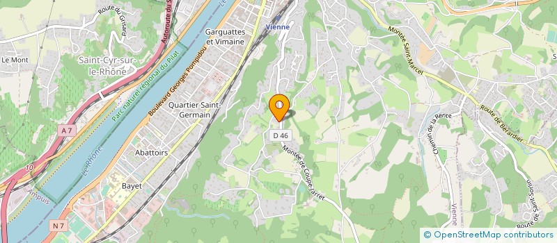 localisation de l'entreprise C B G à VIENNE