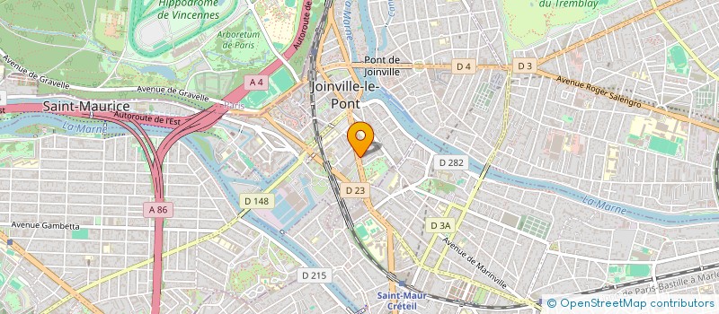 localisation de l'entreprise C.B.H. INVESTISSEMENTS  JOINVILLE-LE-PONT