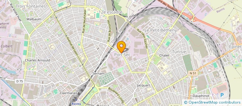 localisation de l'entreprise C.B.I à REIMS