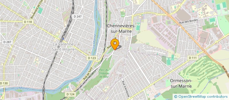 localisation de l'entreprise C.B.I.A à CHENNEVIERES-SUR-MARNE