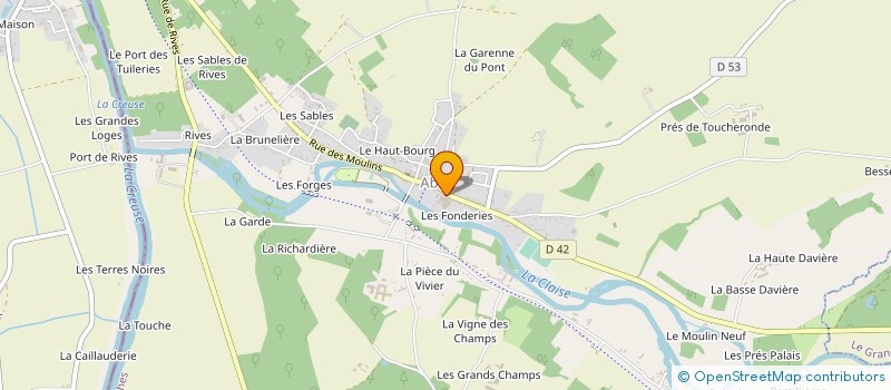 localisation de l'entreprise C.B.I. CAFFIER BARREAU INDUSTRIES SN  ABILLY