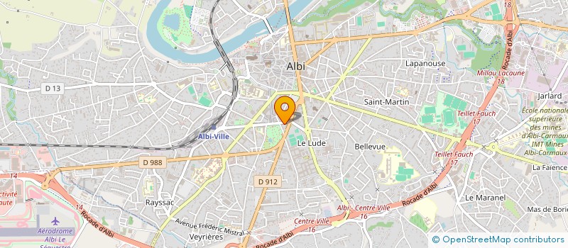 localisation de l'entreprise C.B.I. INVESTISSEMENTS  ALBI