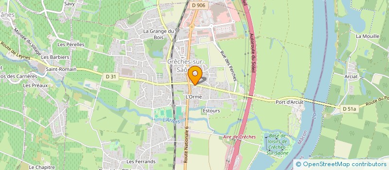 localisation de l'entreprise C.B.IMMOBILIER  CRECHES-SUR-SAONE