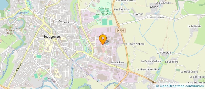 localisation de l'entreprise C B INDUSTRIES à FOUGERES