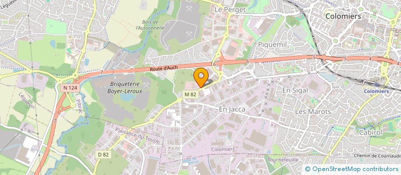 localisation de l'entreprise C&B INGENIERIE à COLOMIERS
