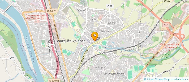 localisation de l'entreprise C&B INVEST  BOURG-LES-VALENCE