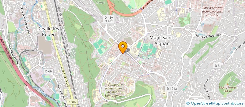 localisation de l'entreprise C.B.L.  MONT-SAINT-AIGNAN