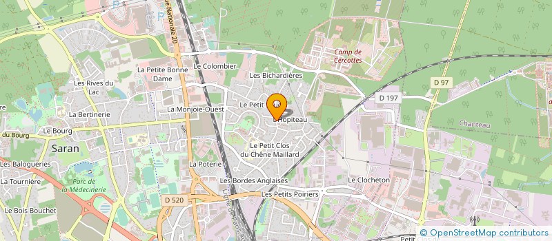 localisation de l'entreprise C.B.L. à SARAN