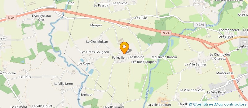 localisation de l'entreprise C.B.L.  TAUPONT