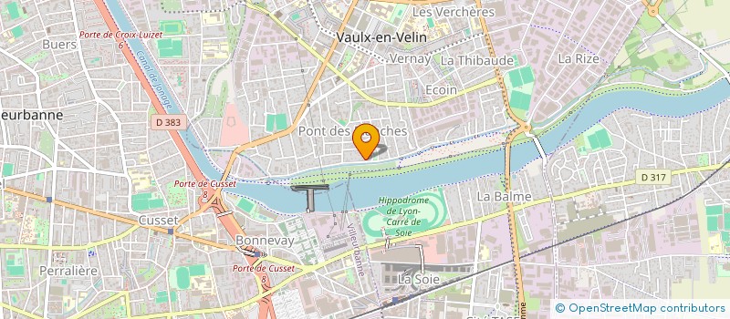 localisation de l'entreprise C&B LA MAIN SUR LE COEUR  VAULX-EN-VELIN