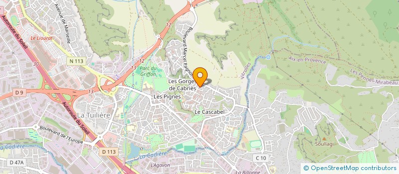 localisation de l'entreprise C&B LASER à VITROLLES