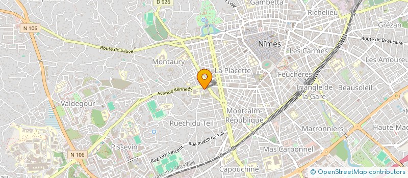 localisation de l'entreprise C.B.M. à NIMES