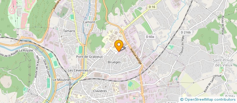 localisation de l'entreprise C B M  ALES