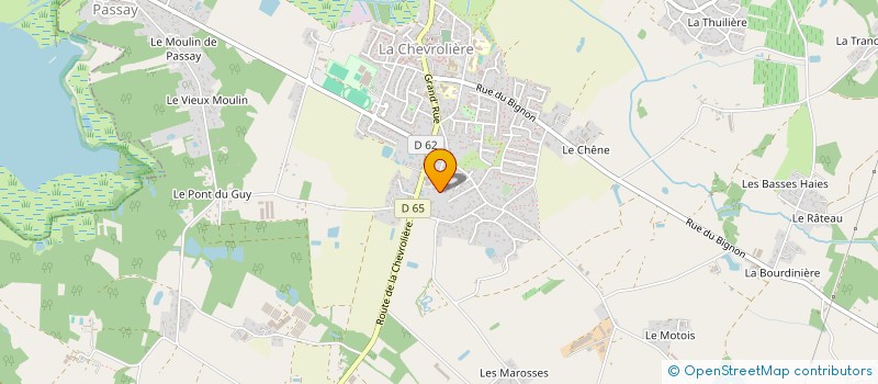 localisation de l'entreprise C.B.M.  LA CHEVROLIERE