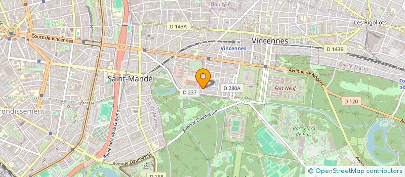 localisation de l'entreprise C.B.M.B.M. à VINCENNES