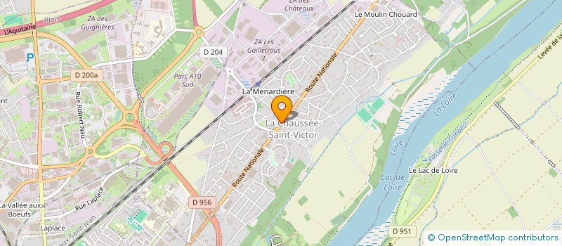 localisation de l'entreprise C.B.M.C  LA CHAUSSEE-SAINT-VICTOR