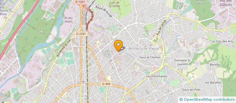 localisation de l'entreprise C.B.M. MICHEL DELETRAZ à ANNECY