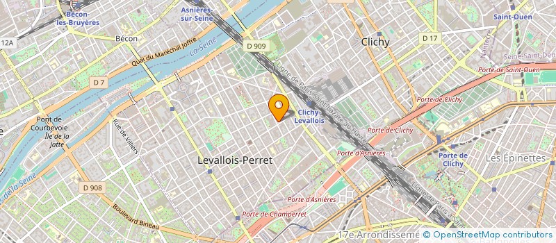 localisation de l'entreprise C B M VOYAGES à LEVALLOIS-PERRET