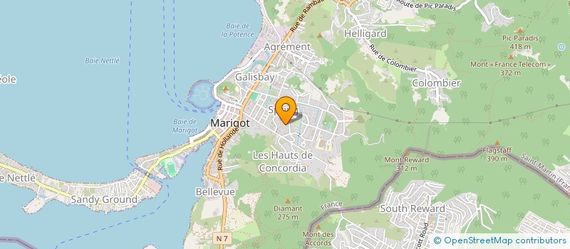 localisation de l'entreprise C.B MULTISERVICES  SAINT MARTIN