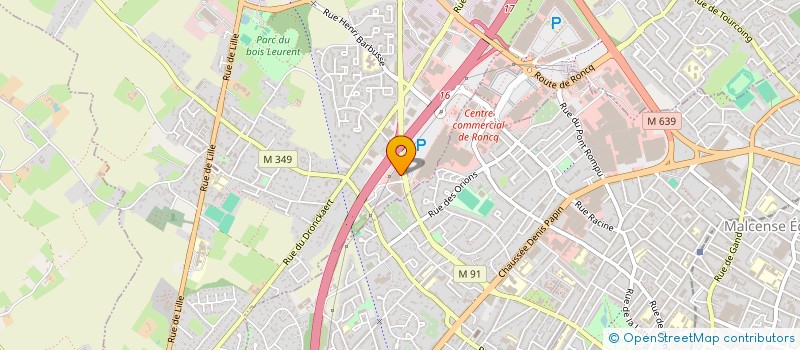 localisation de l'entreprise C.B.N à RONCQ