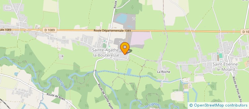 localisation de l'entreprise C.B.N.D.  SAINTE-AGATHE-LA-BOUTERESSE