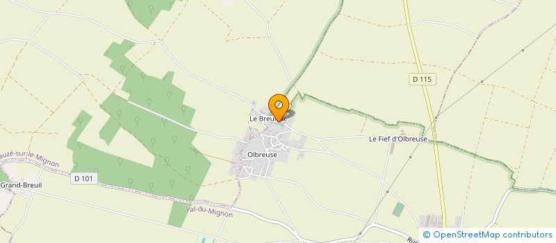 localisation de l'entreprise C.B.N.M.  LA ROCHENARD