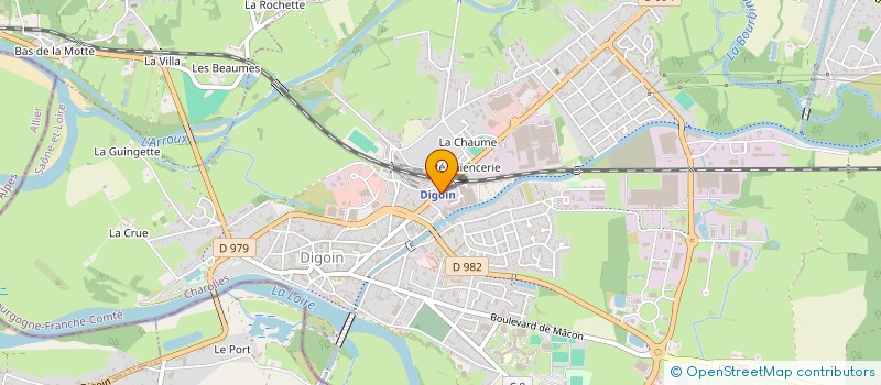 localisation de l'entreprise C.B.P. à DIGOIN
