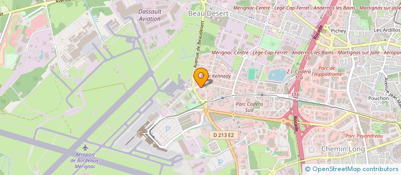 localisation de l'entreprise C.B.P AUDIT  MERIGNAC