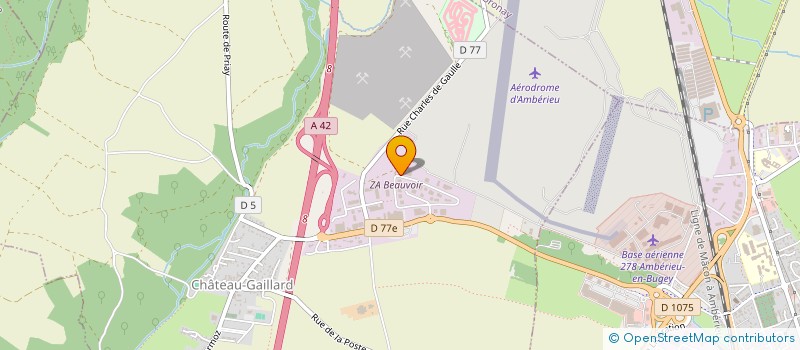 localisation de l'entreprise C.B.P. (CONCEPT BOULANGERIE PATISSERIE) à CHATEAU-GAILLARD