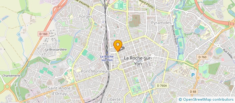 localisation de l'entreprise C.B.P. FINANCES à LA ROCHE-SUR-YON