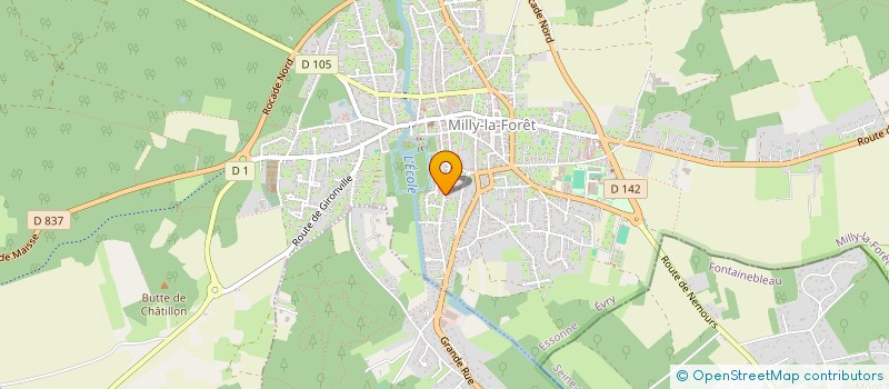 localisation de l'entreprise C.B.P MILLY à MILLY-LA-FORET