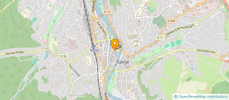 localisation de l'entreprise C.B.R à EPINAL