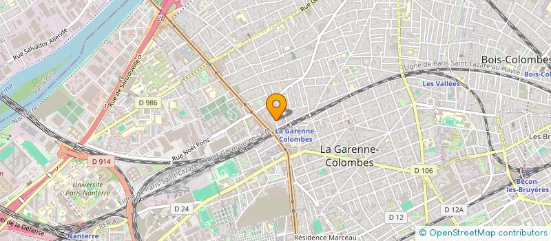 localisation de l'entreprise C.B.R INVEST à COLOMBES
