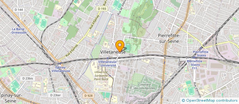 localisation de l'entreprise C.B.S. BATIMENT à VILLETANEUSE