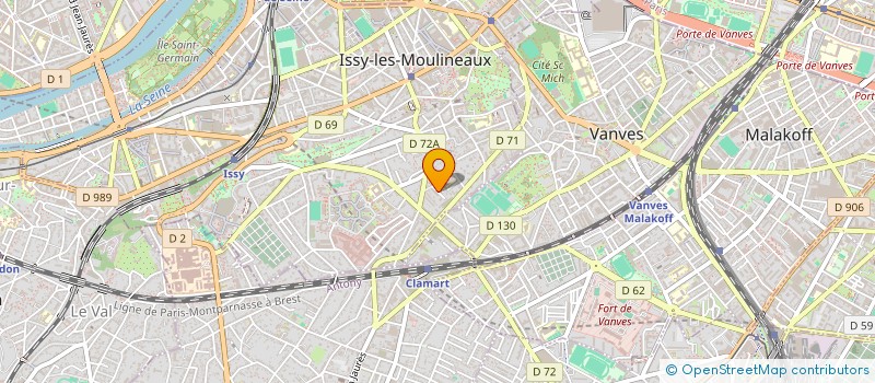 localisation de l'entreprise C.B.S.M. à ISSY-LES-MOULINEAUX