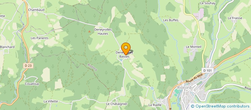 localisation de l'entreprise C.B.S.P CANCADE BASTIE SERVICES A LA PERSONNE  RIOTORD