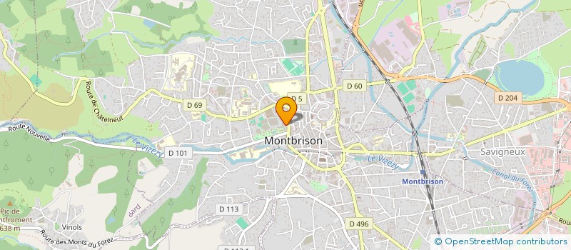 localisation de l'entreprise C B SPORT  MONTBRISON